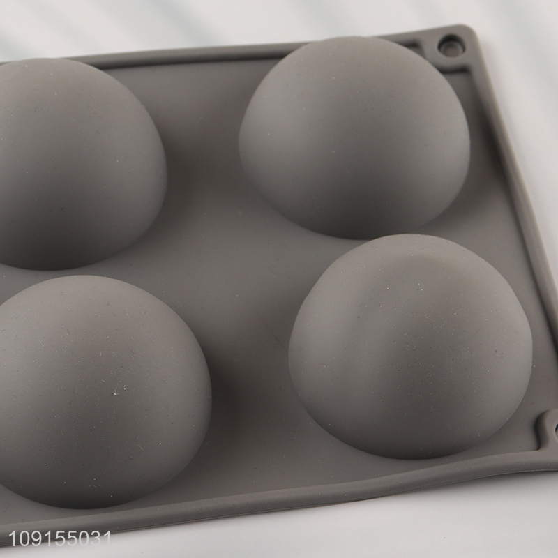 Wholesale 6-Cavity Hemisphere Silicone Cake Molds Chocolate Jelly Molds
