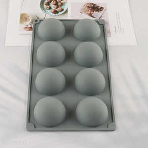 Good Quality 8-Cavity Half Sphere Chocolate Molds Silicone Cake Molds
