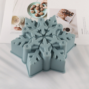 China Imports Silicone Snowflake Cake Molds for Candy Jelly Chocolate