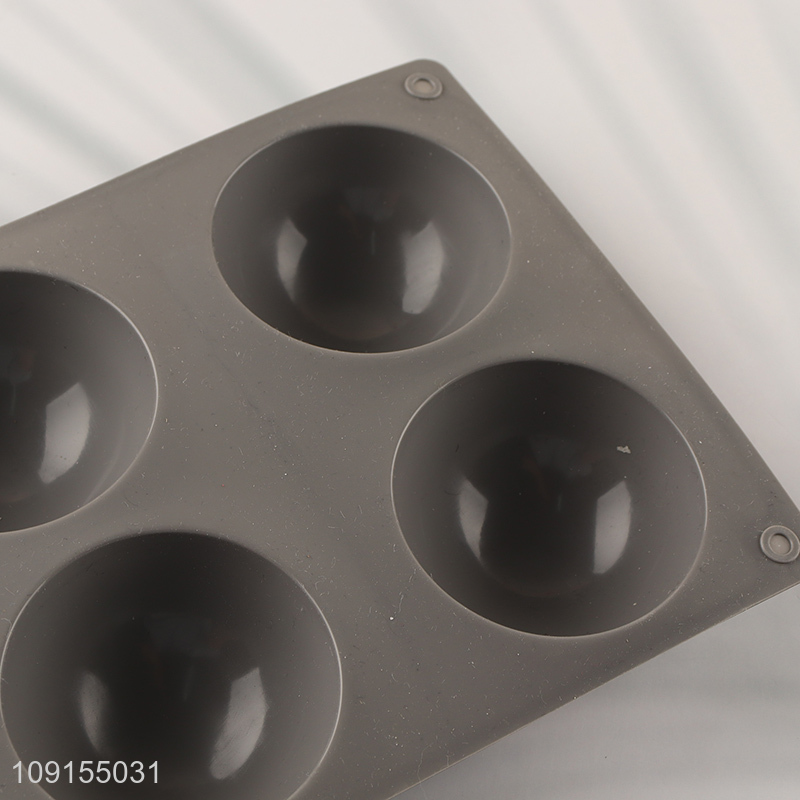 Wholesale 6-Cavity Hemisphere Silicone Cake Molds Chocolate Jelly Molds