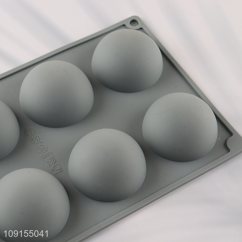 Good Quality 8-Cavity Half Sphere Chocolate Molds Silicone Cake Molds