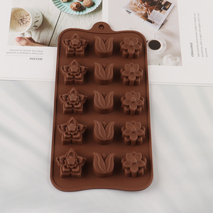 Hot Selling 12-Cavity Silicone Molds for Chocolate Candy Jello Cake