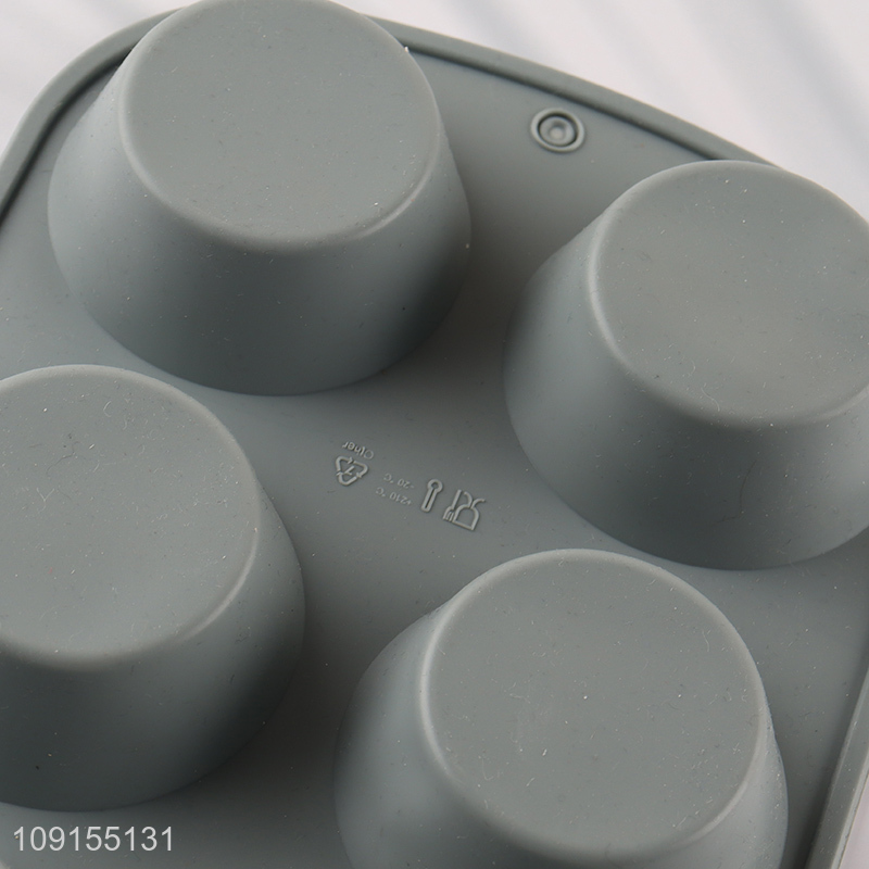 New Arrival 6-Cavity Non-Stick Silicone Muffin Pan Silicone Cake Molds