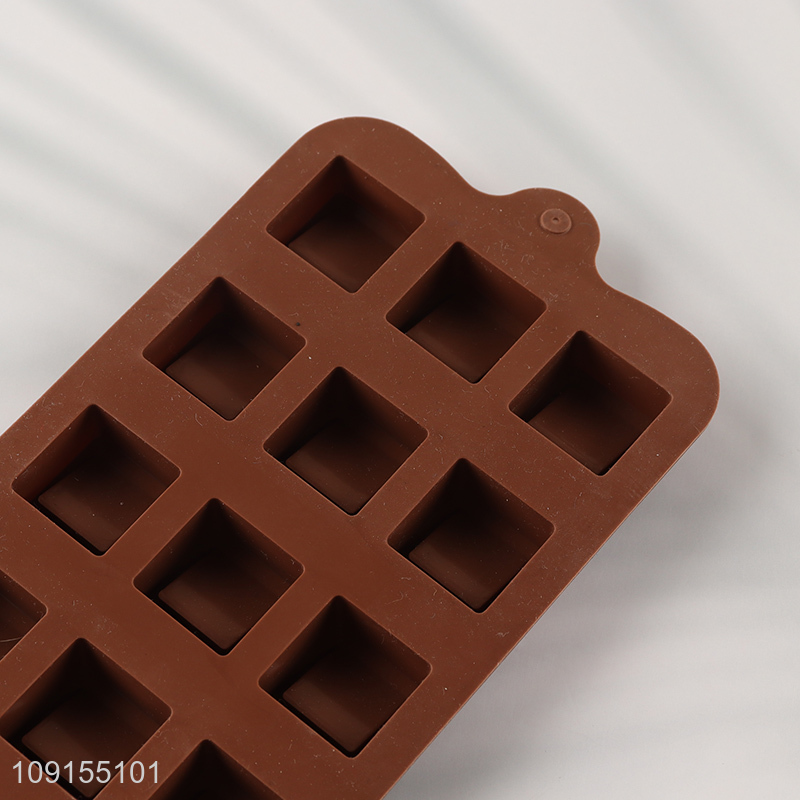 Wholesale 15-Cavity Silicone Chocolate Molds Silicone Cake Molds for Baking