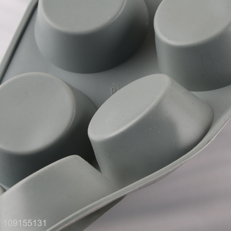 New Arrival 6-Cavity Non-Stick Silicone Muffin Pan Silicone Cake Molds