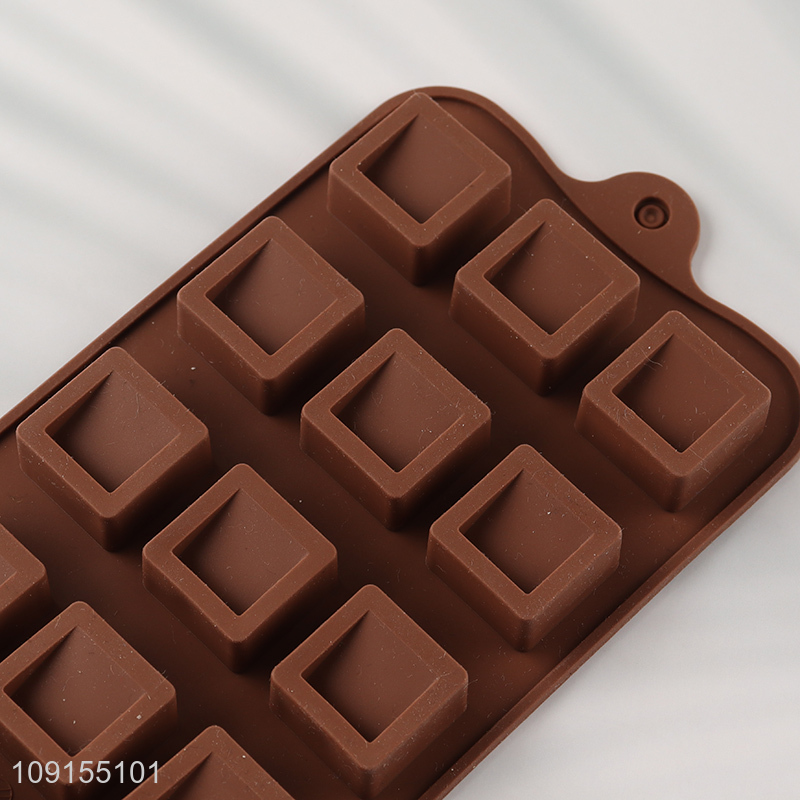 Wholesale 15-Cavity Silicone Chocolate Molds Silicone Cake Molds for Baking