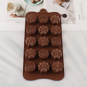 Wholesale 15-Cavity Silicone Chocolate Molds Cake Molds Candy Jelly Molds