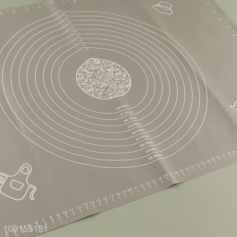 Online Wholesale Reusable Non-Slip Food Grade Silicone Pastry Mat for Baking