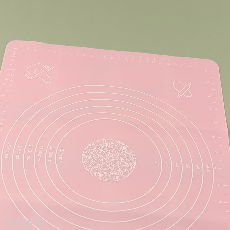 Wholesale Silicone Pastry Mat Non-Slip Baking Mat Cookies Bread Rolling Mat