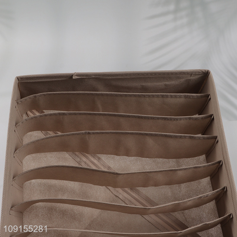 Factory price household underwear socks organizer non-woven storage bin storage box