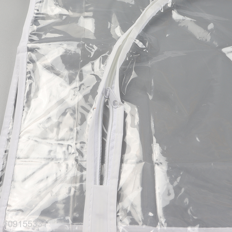 Low price clear household garment cover clothes storage bag