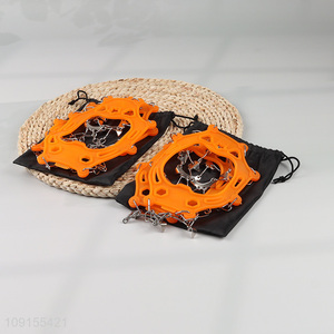 Top selling antislip snow ice chain crampons with strap
