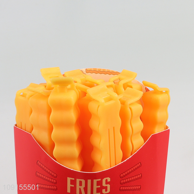 Hot products creative french fries shape food bag clips for sale
