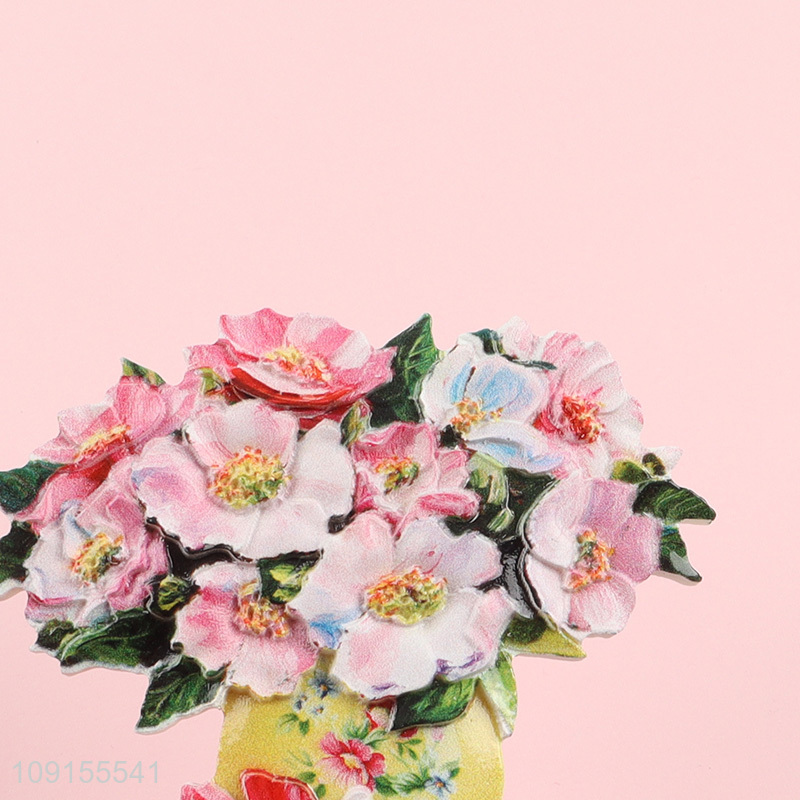 Good selling flower shape resin fridge magnet refrigerator magnet