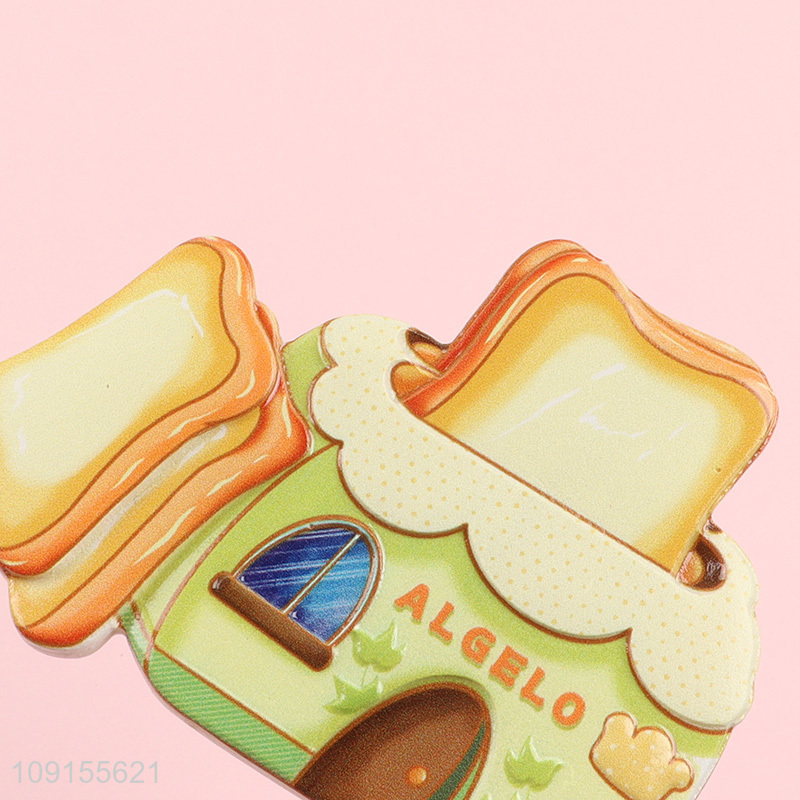 Yiwu market resin toast machinery fridge magnet refrigerator magnet