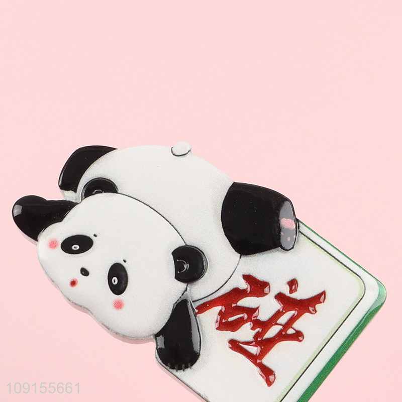Best selling panda shape resin fridge magnet refrigerator magnet for gifts