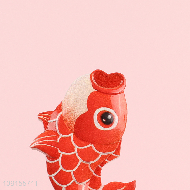 Low price koi fish shape resin fridge magnet refrigerator magnet for gifts
