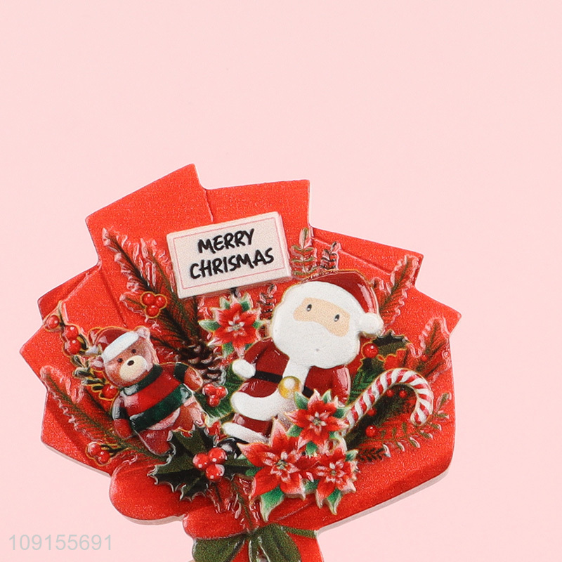 Factory direct sale merry christmas resin fridge magnet refrigerator magnet