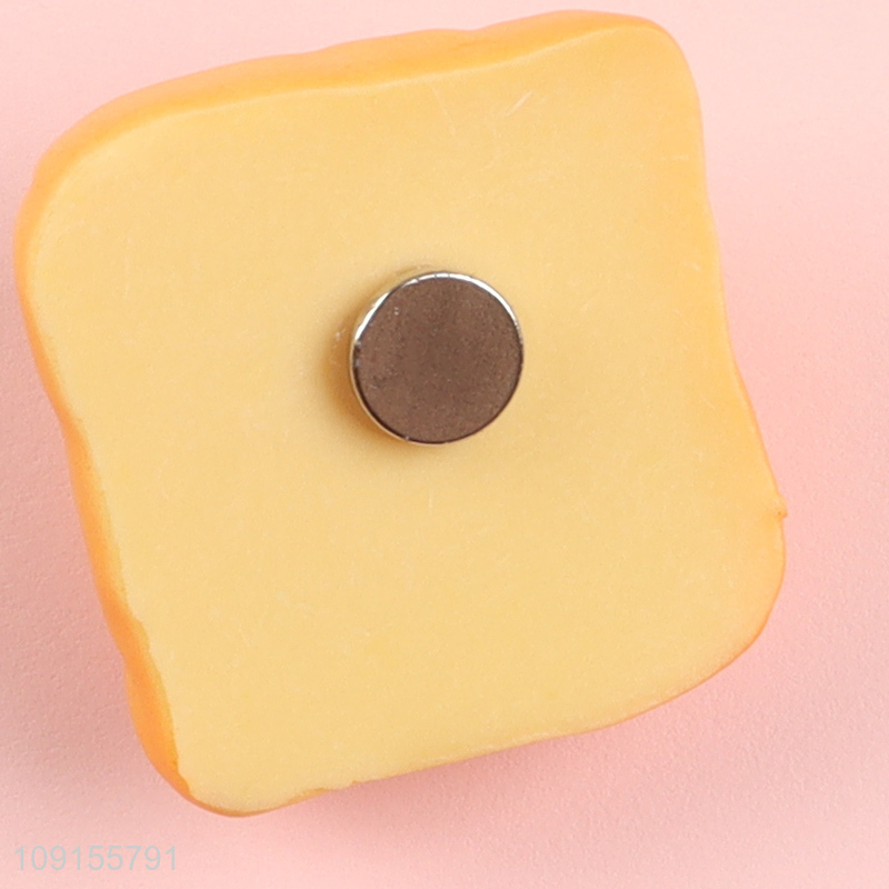 Yiwu market toast shape resin fridge magnet refrigerator magnet