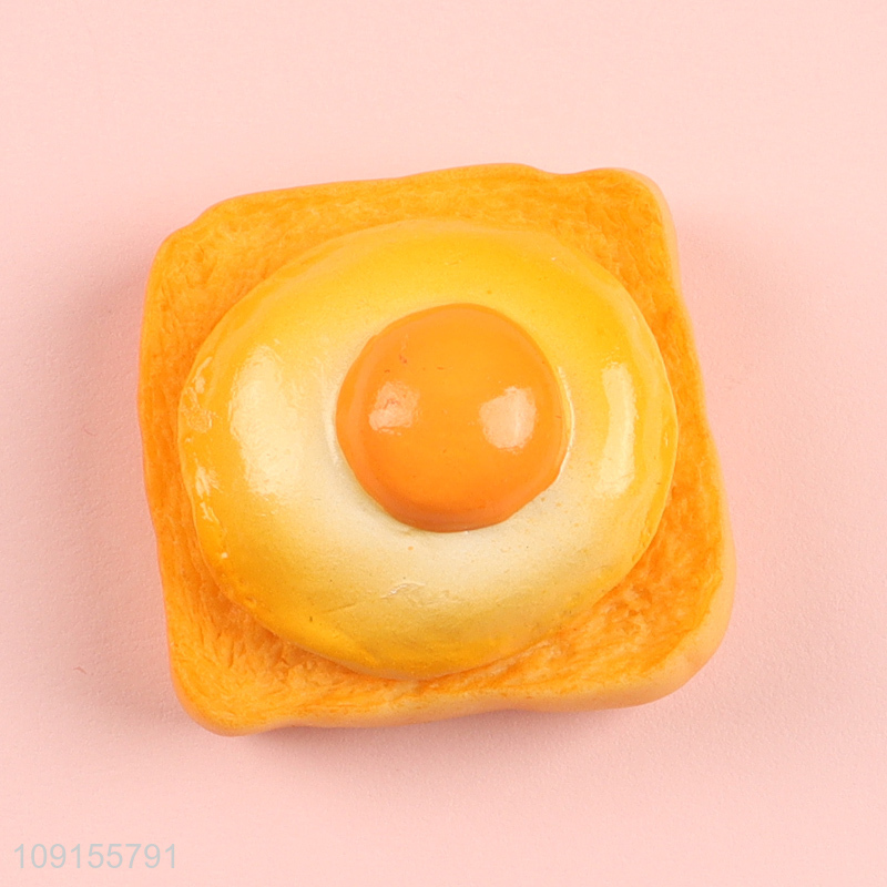 Yiwu market toast shape resin fridge magnet refrigerator magnet