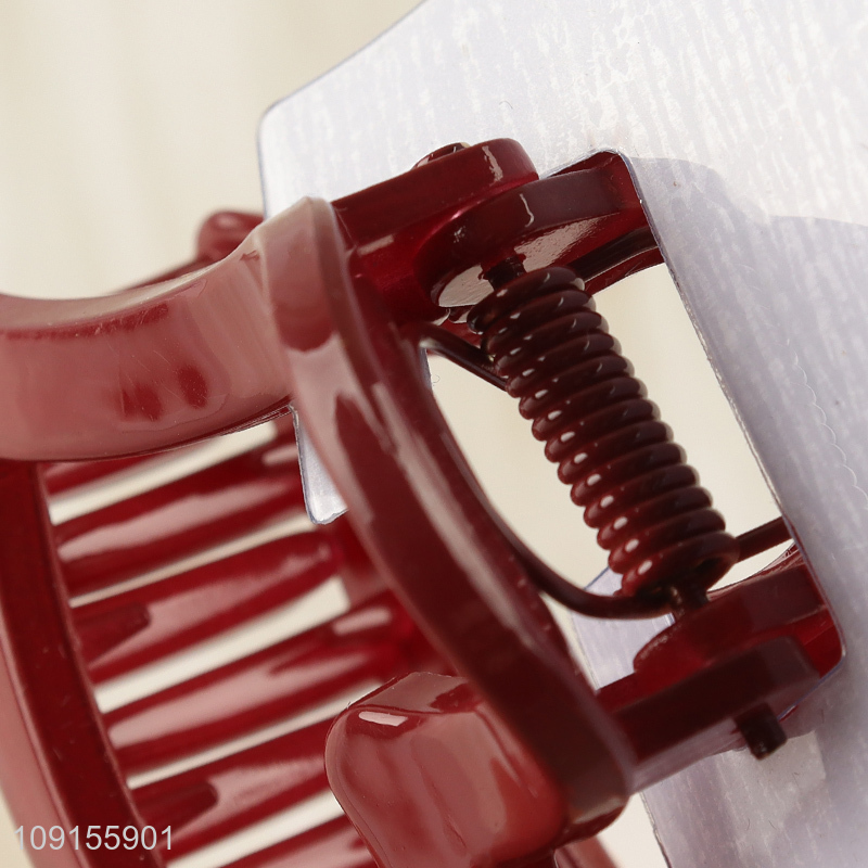 Hot Selling Heart Hair Claw Clips Non-Slip Plastic Hair Jaw Clips