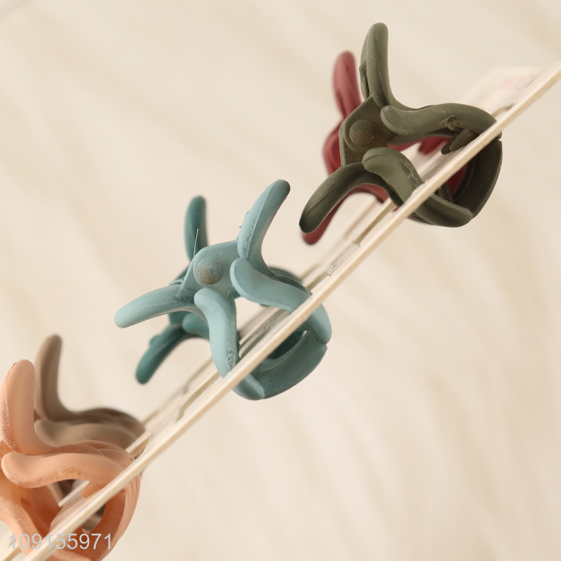Hot Sale 6PCS Bow Claw Clips Non-slip Bow Hair Clips Hair Accessories