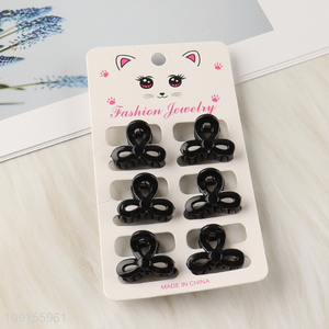 Good Quality 6PCS Bow Claw Clips Bow Hair Clips for Women Girls