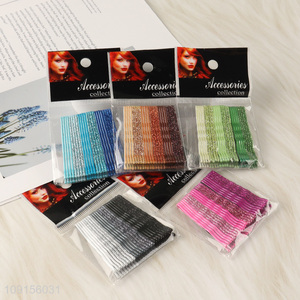 High Quality 24PCS Glitter Bobby Pins Metal Hair Pins Hair Styling Tools