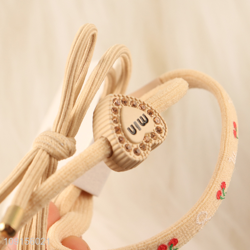 Hot Sale 3PCS Trendy Elastic Hair Ties No Damage Hair Ties for Women