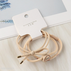 Hot Sale 3PCS Trendy Elastic Hair Ties No Damage Hair Ties for Women