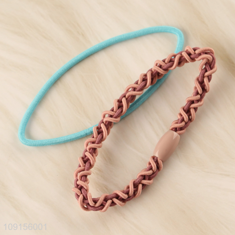 New Product 10PCS Elastic Hair Ties No Damage Ponytail Holders Hair Ropes