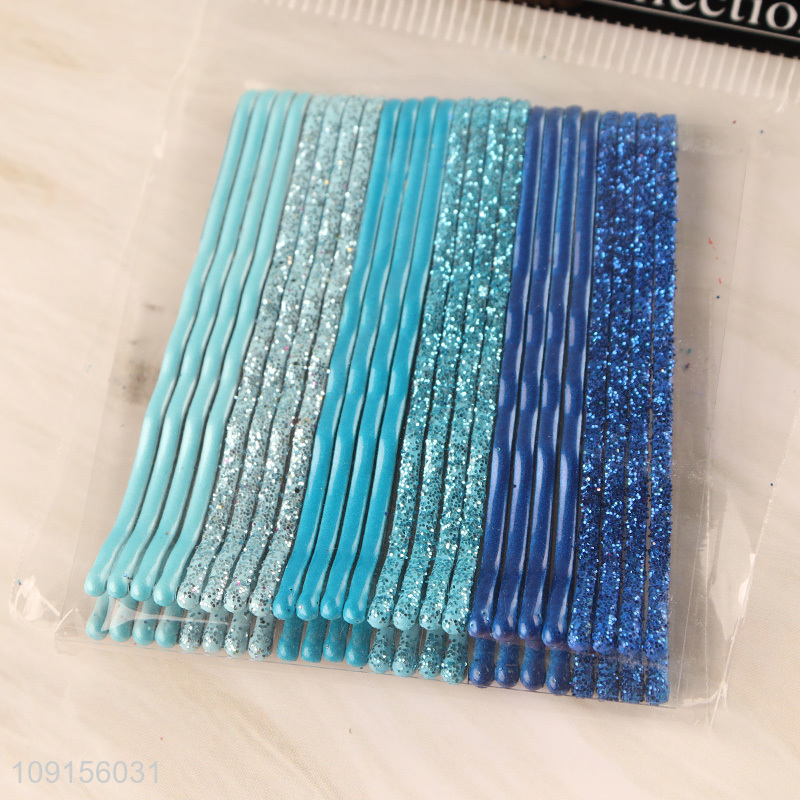 High Quality 24PCS Glitter Bobby Pins Metal Hair Pins Hair Styling Tools