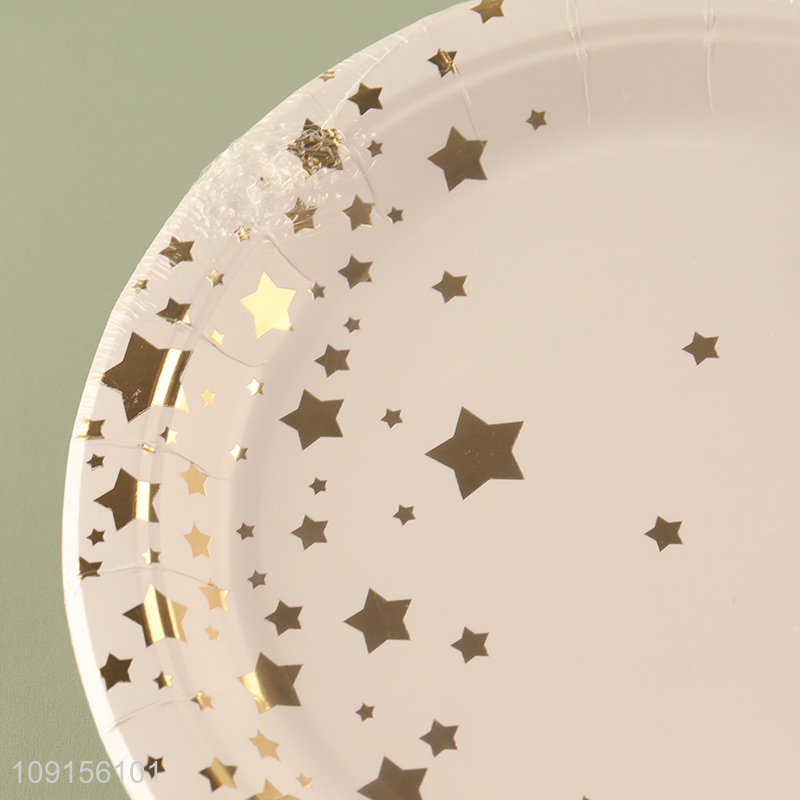 China Imports 6PCS 9 Inch Disposable Party Paper Plates for Birthday Anniversary