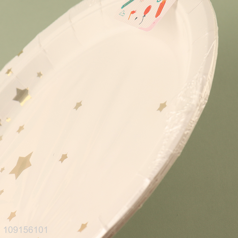 China Imports 6PCS 9 Inch Disposable Party Paper Plates for Birthday Anniversary