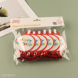 Hot Selling 6PCS Birthday Party Blower Blowouts Noisemakers Party Supplies