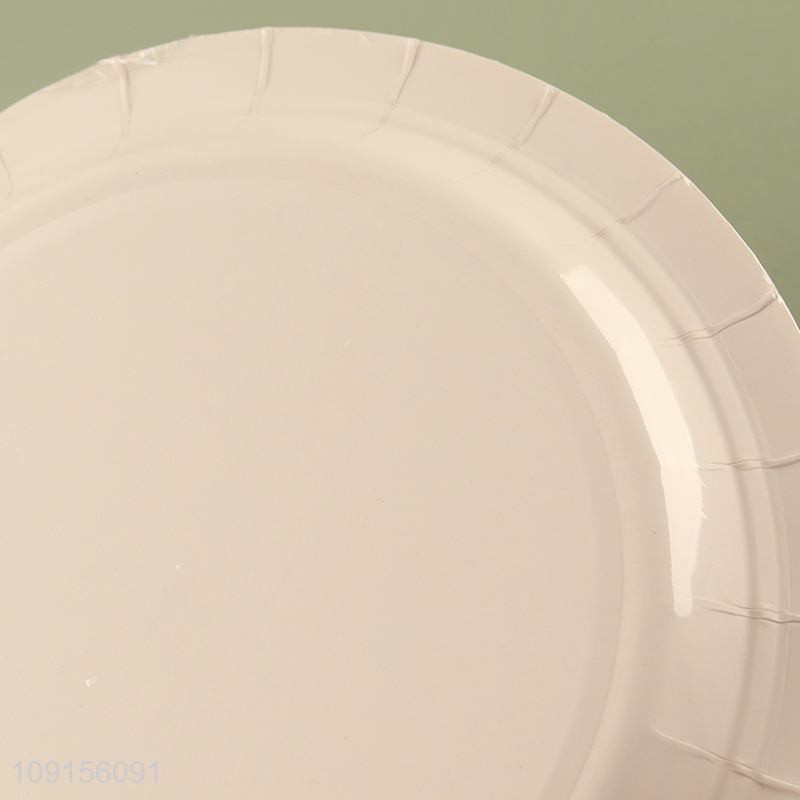 Hot Selling 7PCS 7 Inch Disposable Party Paper Plates for Wedding Birthday