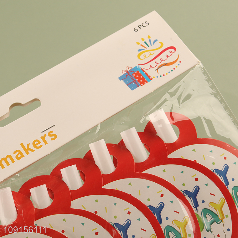 Hot Selling 6PCS Birthday Party Blower Blowouts Noisemakers Party Supplies