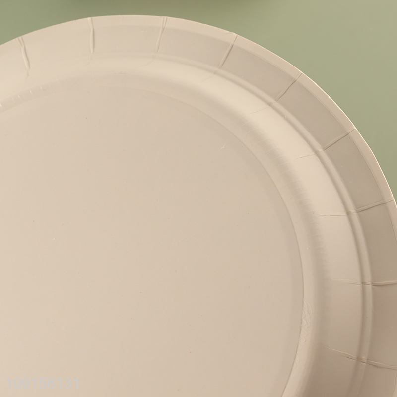 New Product 8PCS Disposable Party Plates Paper Dessert Plates for Christmas Party