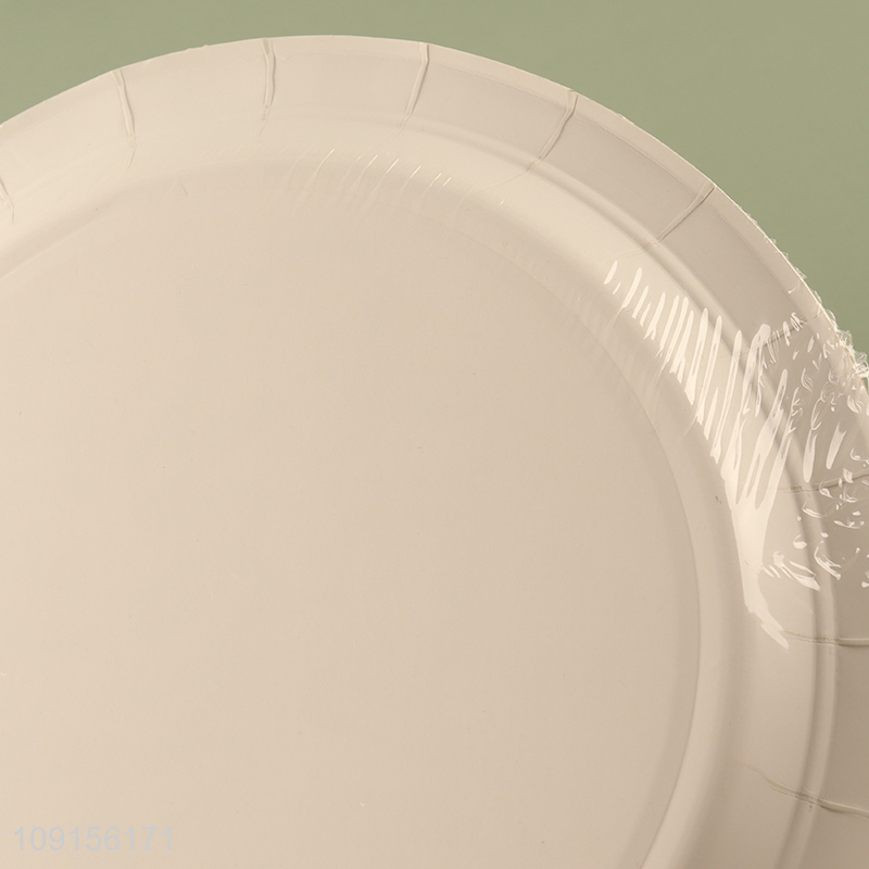 Factory Price 12PCS New Year Party Plates Disposable Paper Cake Plates