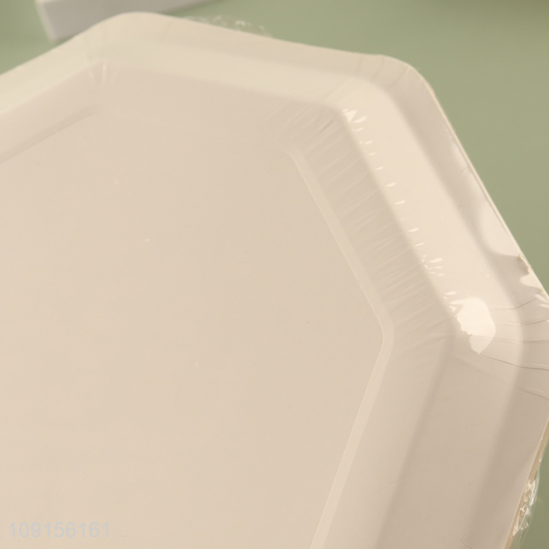 New Arrival 12PCS New Year Party Plates Disposable Paper Dessert Plates