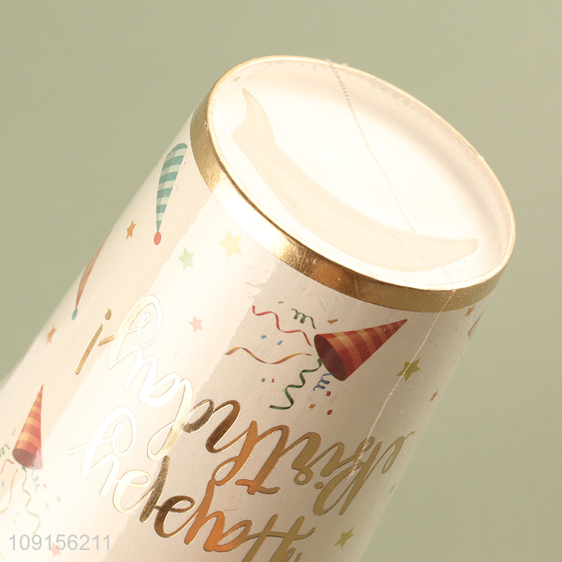High Quality 6PCS Disposable Birthday Paper Cups for Cold and Hot Drinks