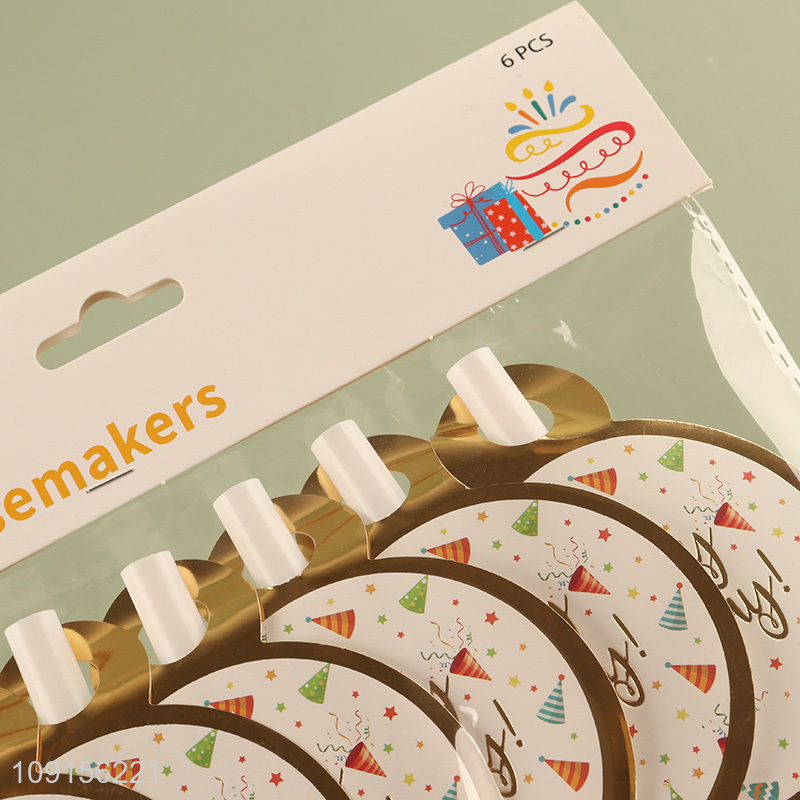 China Imports 6PCS Birthday Party Blowers Party Blowouts Noisemakers Blowouts