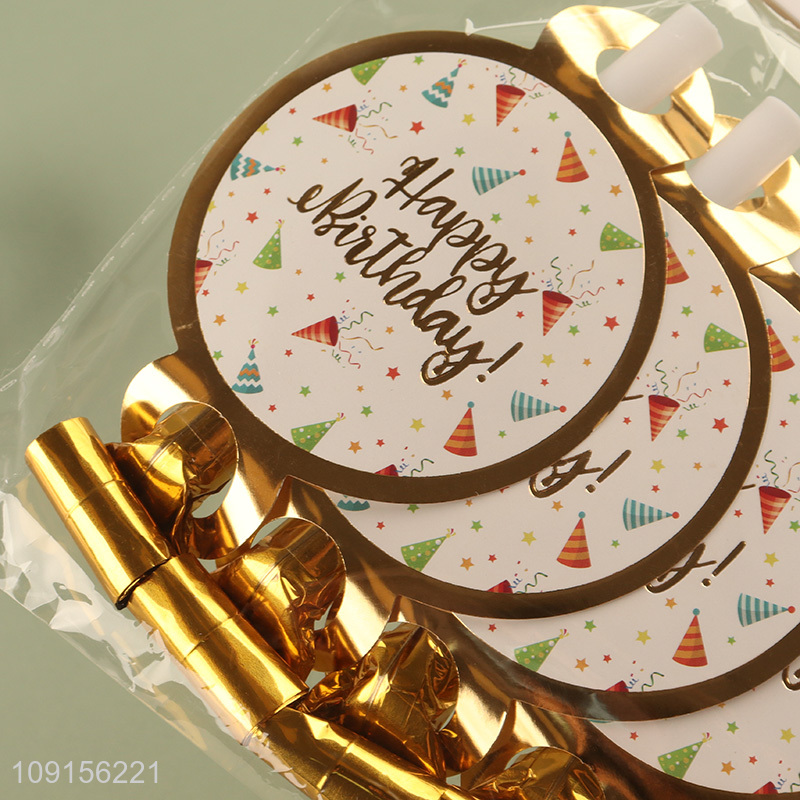 China Imports 6PCS Birthday Party Blowers Party Blowouts Noisemakers Blowouts