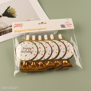 China Imports 6PCS Birthday Party Blowers Party Blowouts Noisemakers Blowouts