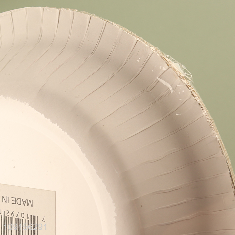 Hot Selling 10PCS Floral Printed Paper Plates Disposable Party Cake Plates