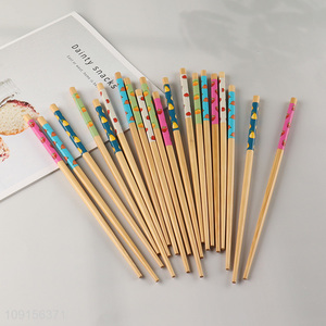 Hot Selling 10 Pairs Bamboo Choposticks Reusable Chinese Long Choposticks