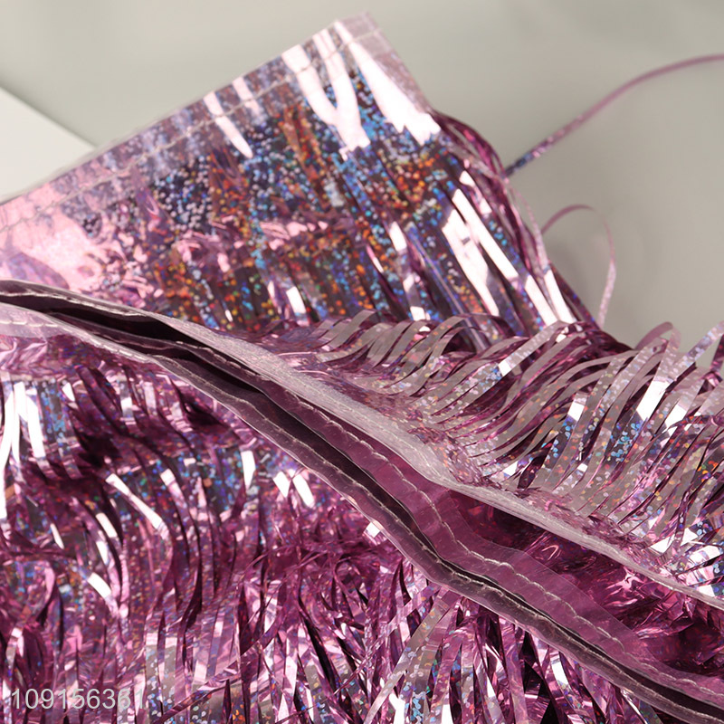 China Imports 1m*4m Foil Fringe Curtain Backdrop Curtain for Party Decor