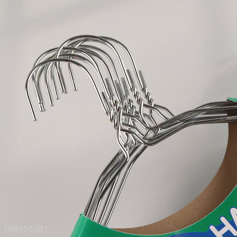 Good Quality 10 Packs Heavy Duty Space Saving Steel Wire Clothes Hangers