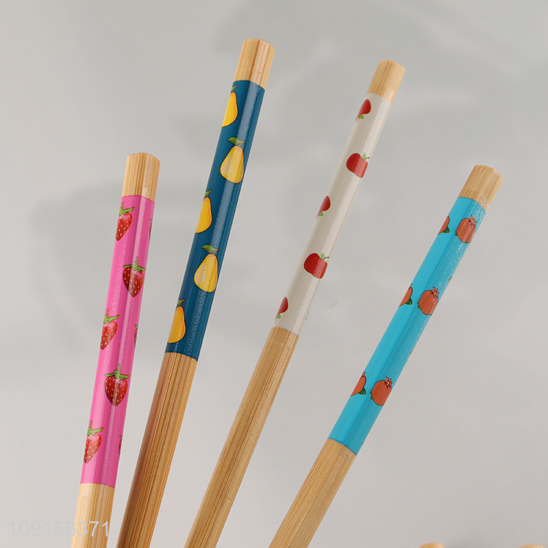 Hot Selling 10 Pairs Bamboo Choposticks Reusable Chinese Long Choposticks