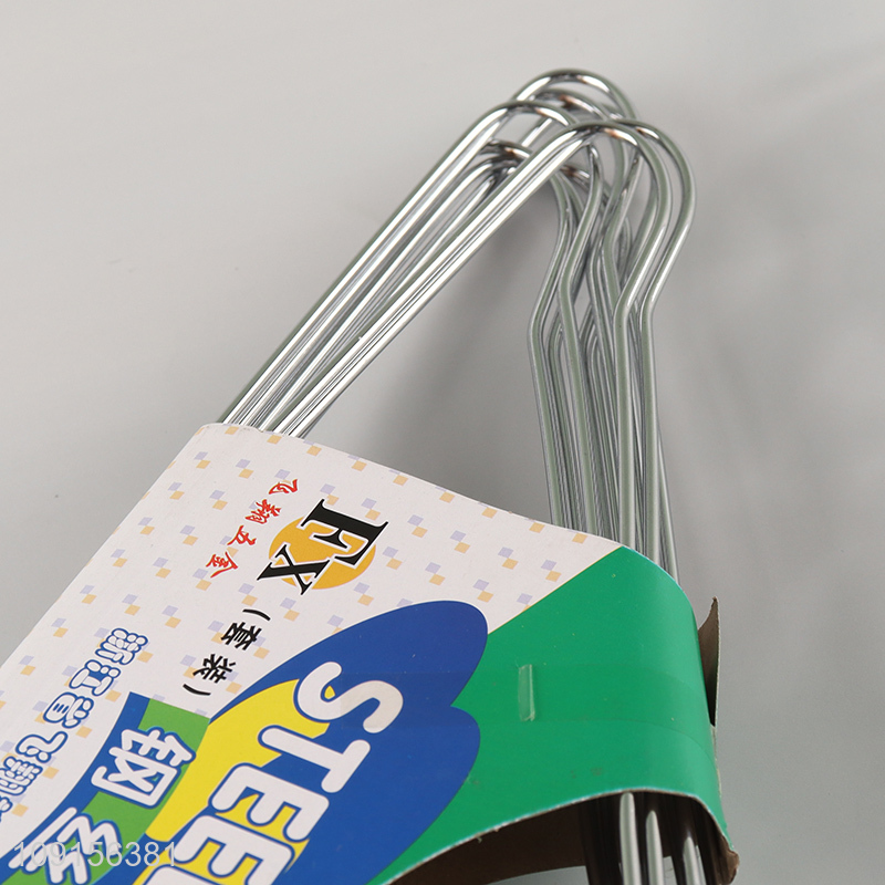 Good Quality 10 Packs Heavy Duty Space Saving Steel Wire Clothes Hangers